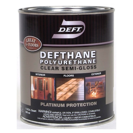 Deft 1 Qt Clear Defthane Interior/Exterior Polyurethane Semi-Gloss DFT123